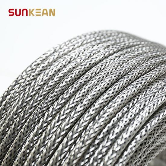 H1Z2Z2-K avec câble PV tressé en acier inoxydable